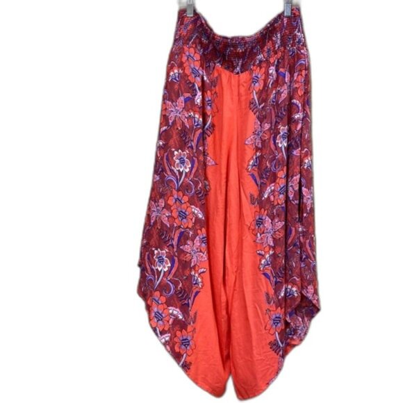 Free People Pants - Free People Boho Wide Leg Crop Flowy Pants Small